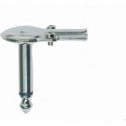 G/108 Jack 6.3 mono a 90° in metallo