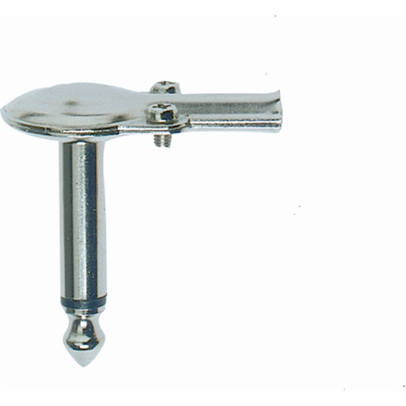 G/108 Jack 6.3 mono a 90° in metallo