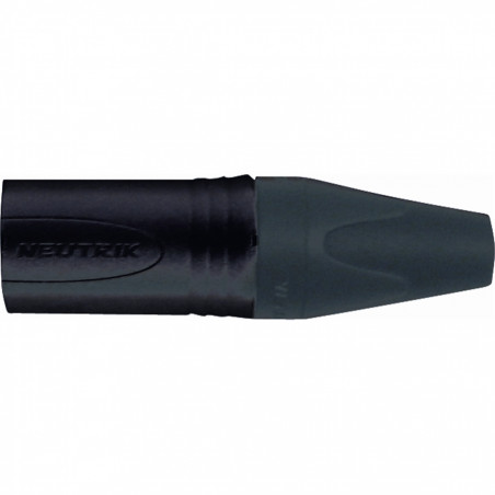 NC/355 BG XLR 3 poli maschio Neutrik nero con contatti dorati