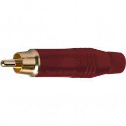 G/550 A RE RCA Amphenol in metallo color rosso e contatto dorato