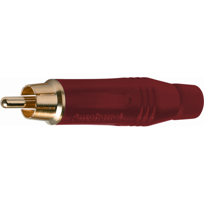 G/550 A RE RCA Amphenol in metallo color rosso e contatto dorato