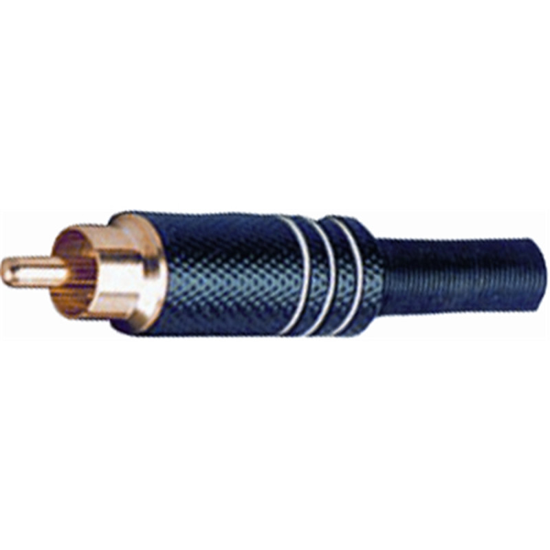 G/254 BK-WH RCA in metallo nero con indice bianco