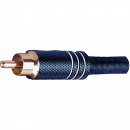 G/254 BK-WH RCA in metallo nero con indice bianco