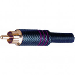 G/254 BK-RE RCA in metallo nero con indice rosso