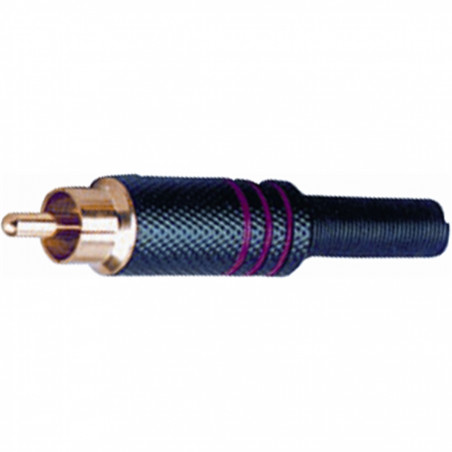 G/254 BK-RE RCA in metallo nero con indice rosso