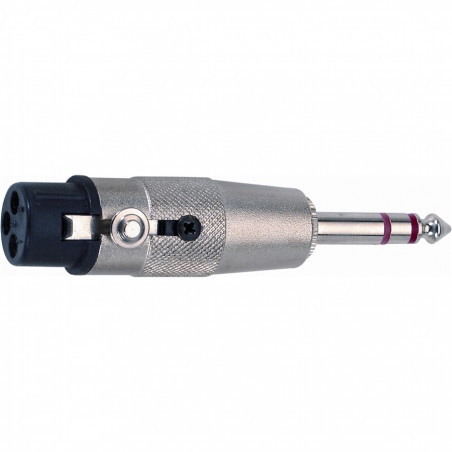 F/147 Adattatore audio Cannon XLR femmina 3 poli/Jack 6.3 mm stereo
