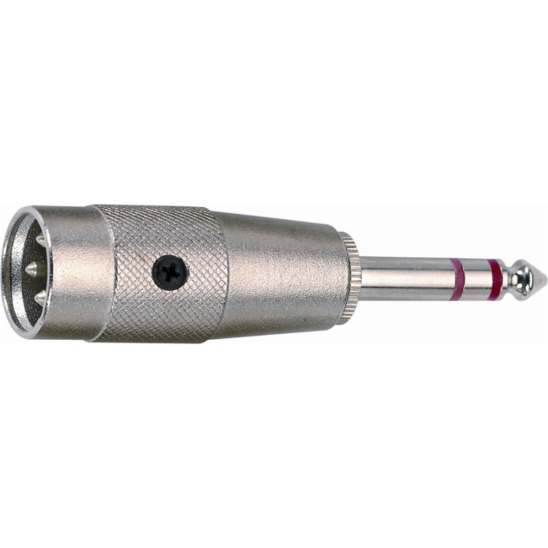 G/124 Adattatore audio Cannon XLR maschio 3 poli/Jack 6.3 mm stereo