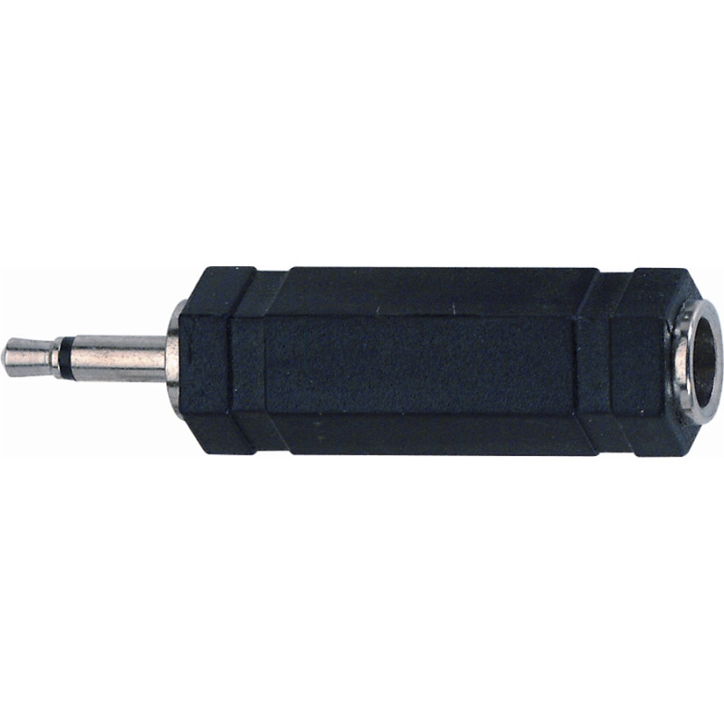 AD/18 Adattatore audio Jack 6.3 mm mono femmina/Jack 3.5 mm mono
