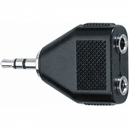 AD/20 Adattatore audio 2 Jack 3.5 mm stereo femmina/Jack 3.5 mm stereo