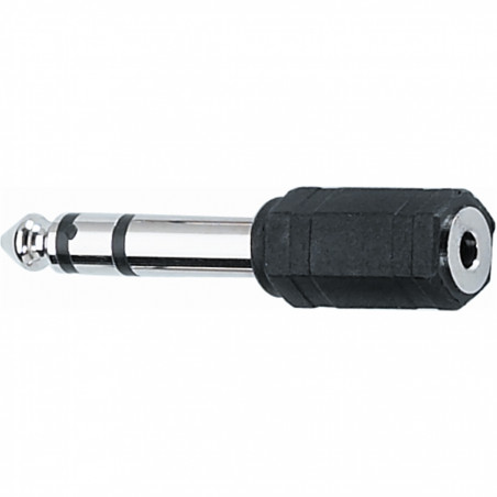 AD/21 Adattatore audio Jack 6.3 mm stereo/Jack 3.5 mm stereo femmina