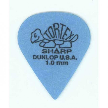 DUNLOP 412R TORTEX SHARP PLETTRO BLUE 1,00MM