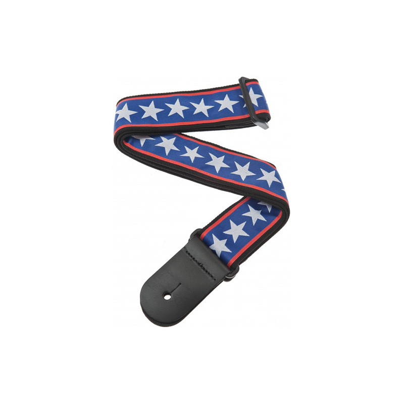 PLANET WAVES 50A10 ROCK WOVEN GUITAR STRAP STARS & STRIPES