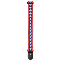 PLANET WAVES 50A10 ROCK WOVEN GUITAR STRAP STARS & STRIPES