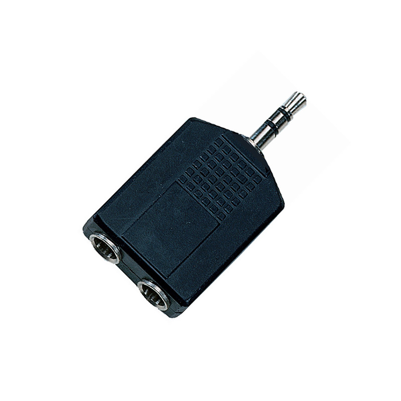 MB AT148 ADATTATORE A Y 2 X JACK STEREO FEMMINA DA 6,3 MM / JACK STEREO MASCHIO DA 3,5 MM