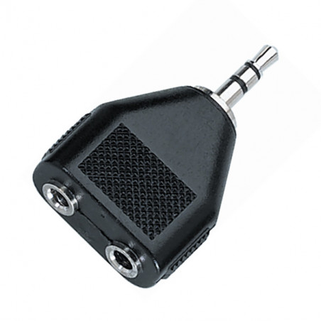 MB AT140 ADATTATORE A Y 2 X JACK STEREO FEMMINA 3,5 MM / JACK STEREO MASCHIO 3,5 MM