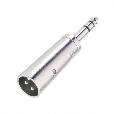MB ADATTATORE XLR3 MASCHIO / JACK STEREO MASCHIO 6,3mm