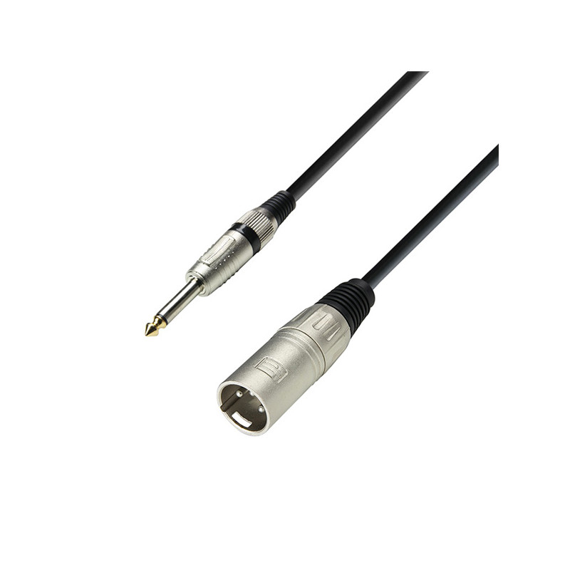 ADAM HALL K3MMP0600 CAVO AUDIO XLR-MV / JACK 6,3 MONO  6 MT