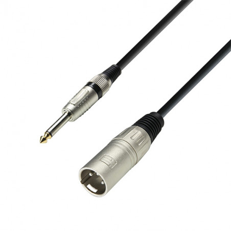 ADAM HALL K3MMP0600 CAVO AUDIO XLR-MV / JACK 6,3 MONO  6 MT