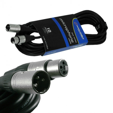 ACCU-CABLE PRO XLR3 M/F CAVO MICROFONO - 10m