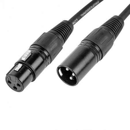 CASCHA HH2087 MICROPHONE CABLE XLR MALE / XLR FEMALE 3M