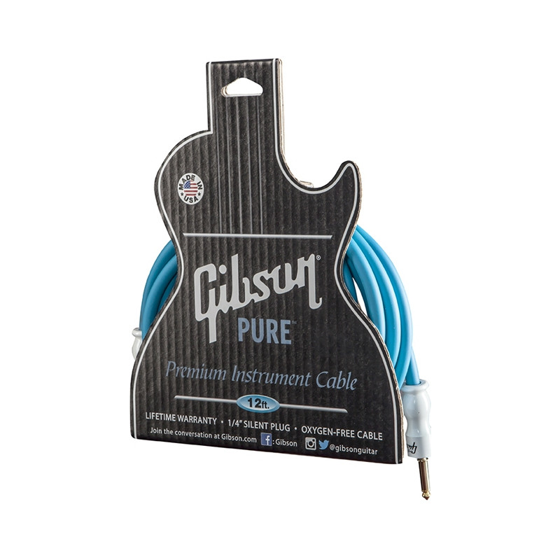 GIBSON INSTRUMENT CABLE BLUE 3,6 M