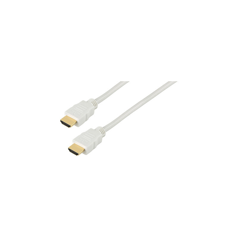 MONACOR HDMC-100/WS CAVO HDMI BIANCO 1 MT