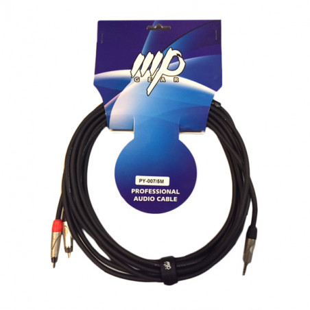 MPGEAR PY-007 CAVO AUDIO JACK 3,5 STEREO / 2 X RCA MASCHIO 5mM
