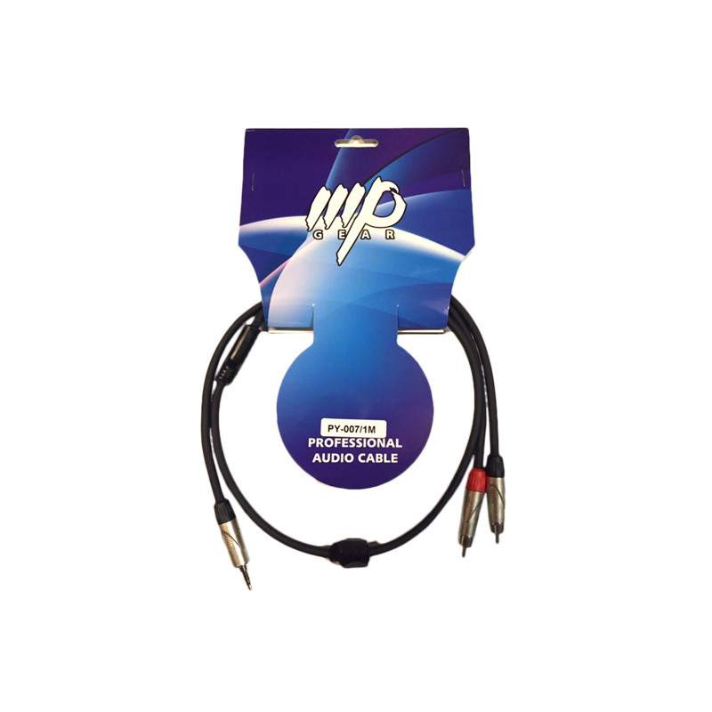 MPGEAR PY-007 CAVO AUDIO JACK 3,5 STEREO / 2 X RCA MASCHIO 1 M