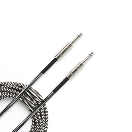 PLANET WAVES PW-BG-20 BRAIDED INSTRUMENT CABLE 6M BLACK/GREY
