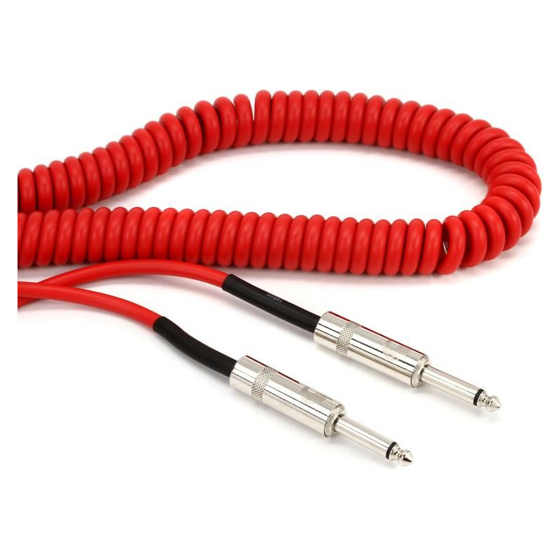 PLANET WAVES PW-CDG-30RD CAVO JACK PER STRUMENTI A SPIRALE FINO A 9 MT ROSSO