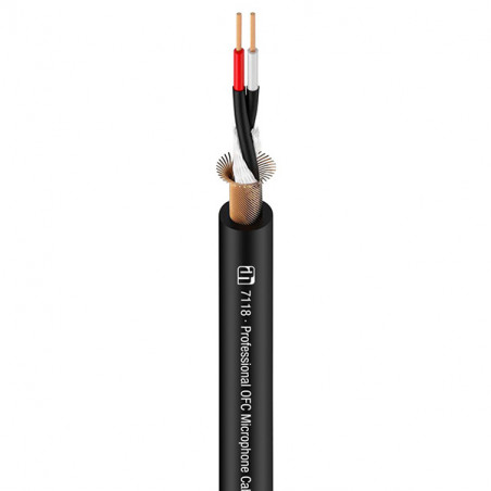 ADAM HALL 7118 CAVO MICROFONO NERO