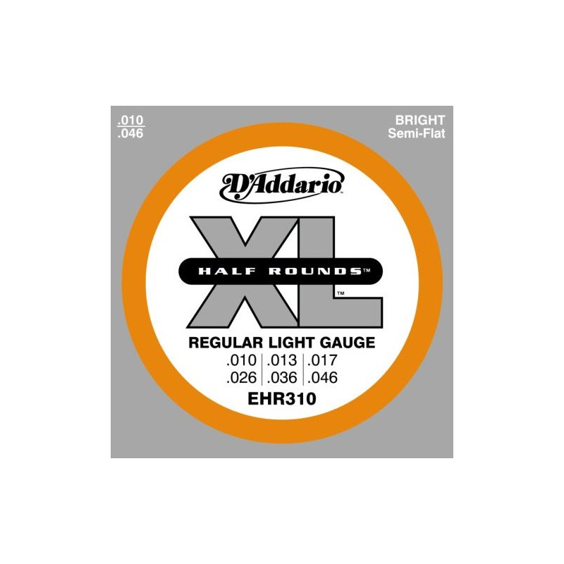 D'ADDARIO EHR 310 - HALF ROUND - REGULAR LIGHT GAUGE