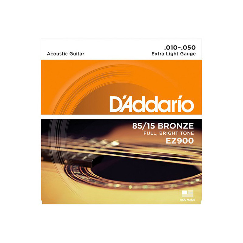D'ADDARIO EZ900 IN BRONZO 85/15 PER CHITARRA ACUSTICA EXTRA LIGHT 10-50
