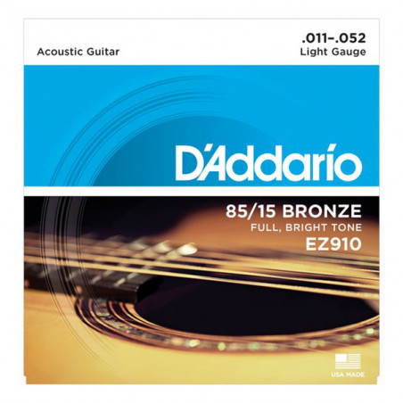 D'ADDARIO EZ910 BRONZE 85/15 LIGHT 11/52