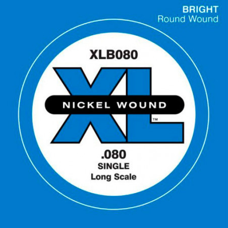 D'ADDARIO XLB080 NICKEL WOUND BASS STRING 080