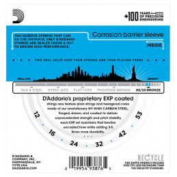 D'ADDARIO EXP11 COATED 80-20 BRONZE LIGHT 12-53