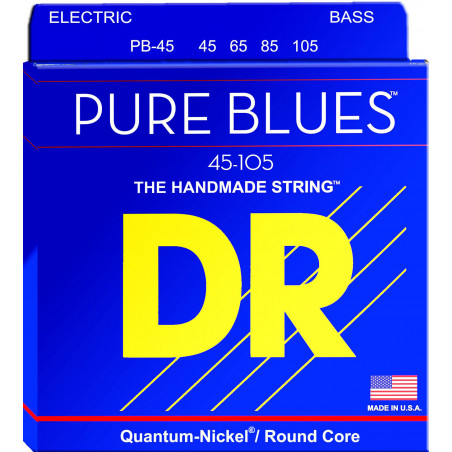 DR PB-45 PURE BLUES 45/105 QUANTUM NICKEL
