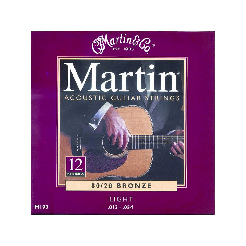 MARTIN M190 LIGHT BRONZE 12 CORDE