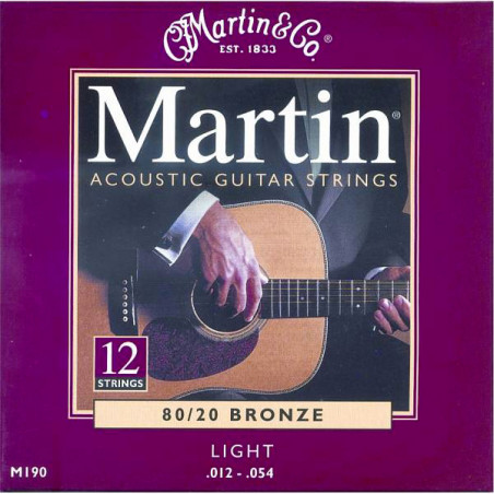 MARTIN M190 SP 80/20 BRONZE 12 STRINGS LIGHT 12/54