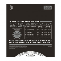 D'ADDARIO ETB92-5 NYLON BASS 5 STRINGS 50-135