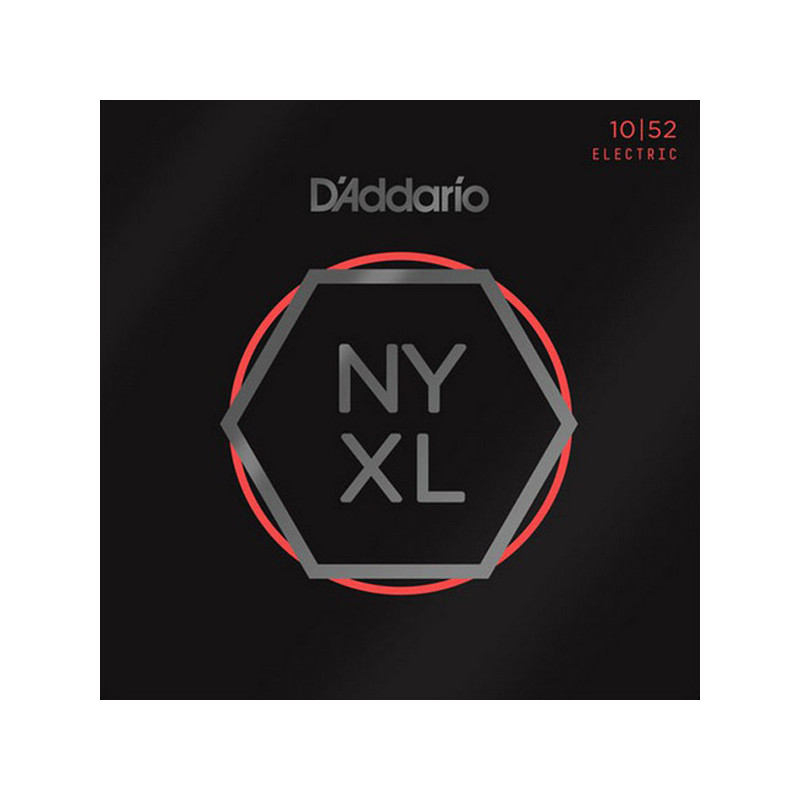 D'ADDARIO NYXL1052 NICKEL WOUND ELECTRIC GUITAR STRINGS LIGHT TOP HEAVY BOTTOM 10-52
