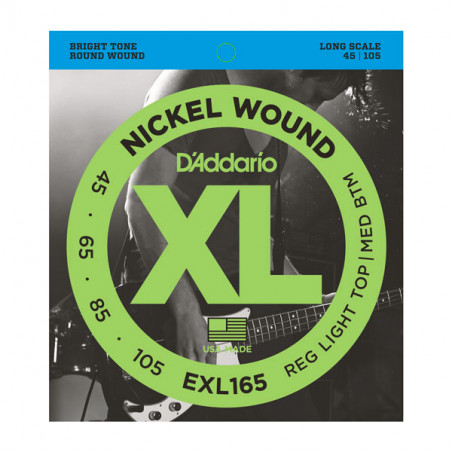 D'ADDARIO EXL165 45/105 NICKEL BASS STRINGS