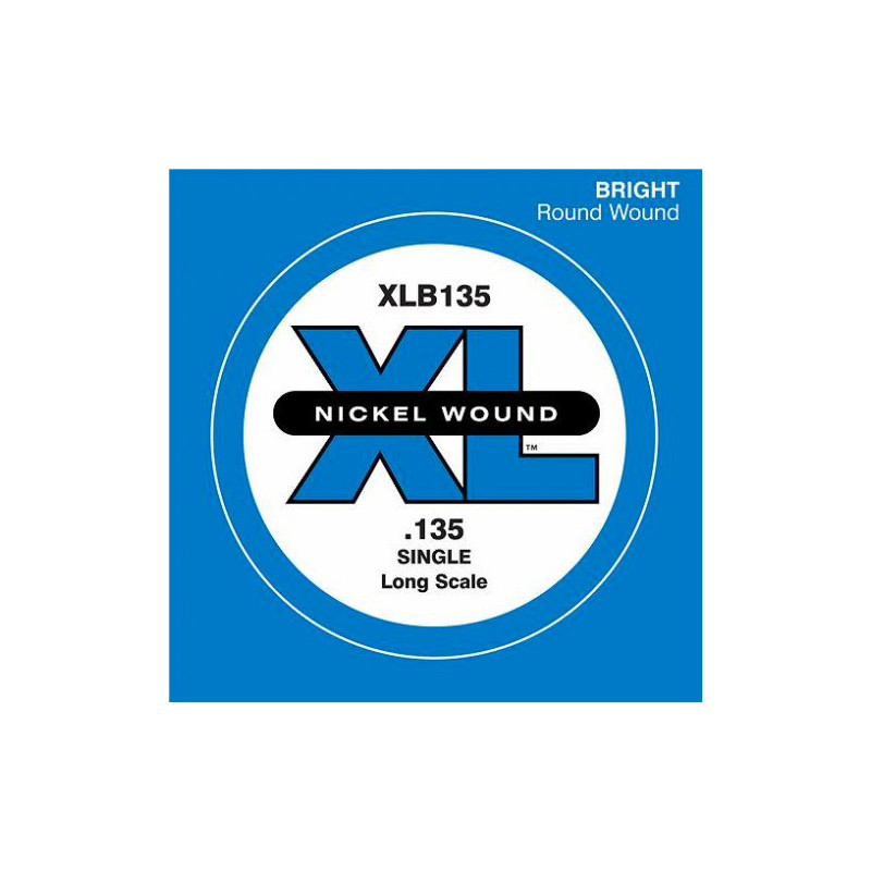 D'ADDARIO XLB135 NICKEL WOUND BASS STRING 135