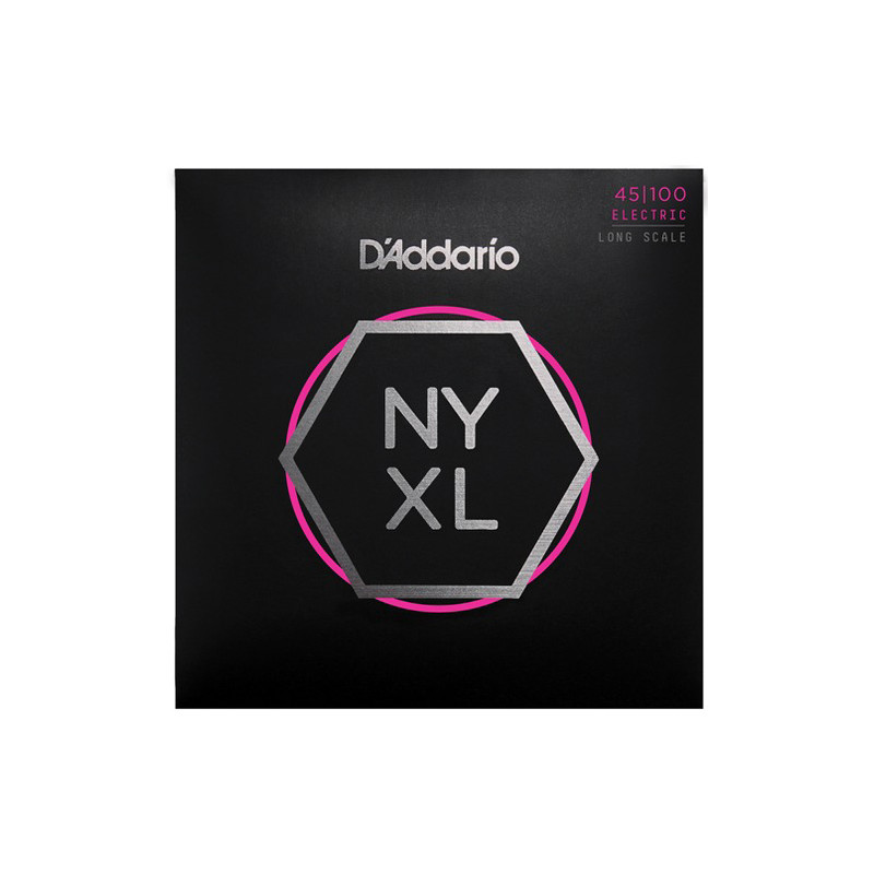 D'ADDARIO NYXL45100 ELECTRIC BASS STRING SET LONG SCALE REGULAR LIGHT 45-100