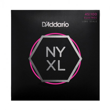 D'ADDARIO NYXL45100 ELECTRIC BASS STRING SET LONG SCALE REGULAR LIGHT 45-100