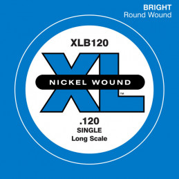D'ADDARIO XLB120 NICKEL WOUND BASS STRING 120