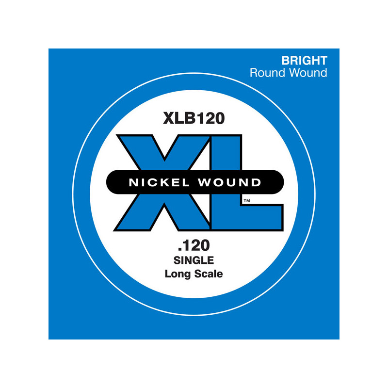 D'ADDARIO XLB120 NICKEL WOUND BASS STRING 120