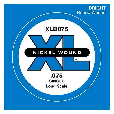 D'ADDARIO XLB075 NICKEL WOUND BASS STRING 075