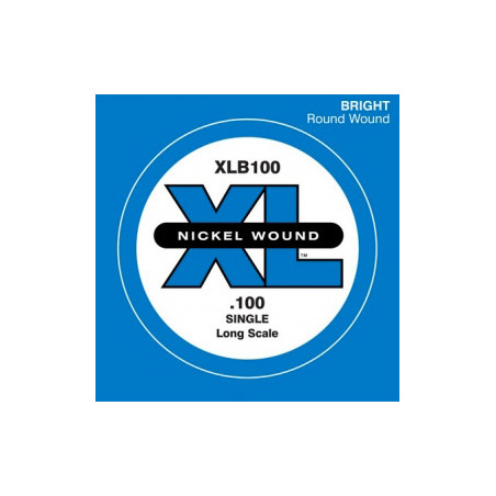 D'ADDARIO XLB100 NICKEL WOUND BASS STRING 100