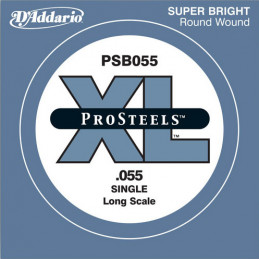 D'ADDARIO PSB055 BASS STRINGS PROSTEELS XL 055 LONG SCALE